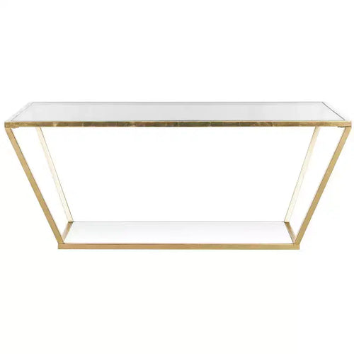 Allene Coffee Table - Gold/Clear - Safavieh