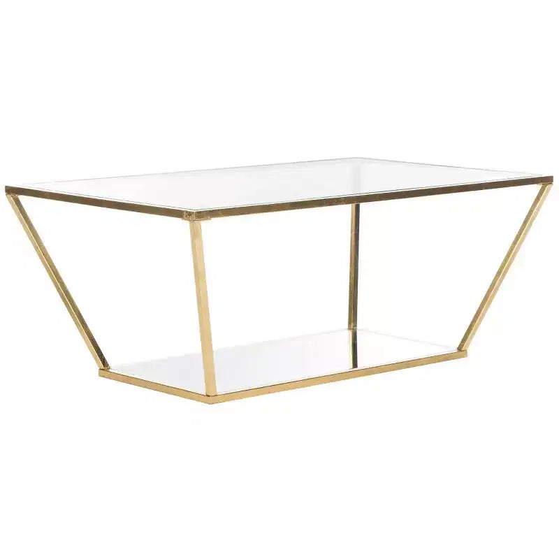 Table basse Allene - Or/Transparent - Safavieh