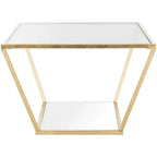 Table basse Allene - Or/Transparent - Safavieh