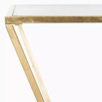 Table basse Allene - Or/Transparent - Safavieh