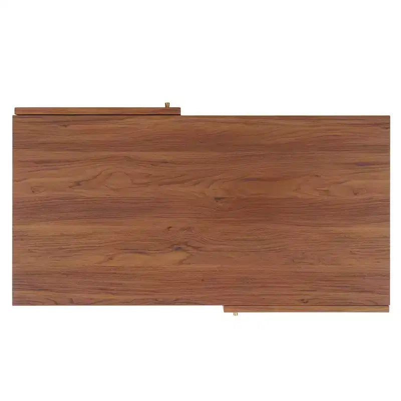 Table basse 2 portes Silvanna - Noyer/Naturel - Safavieh
