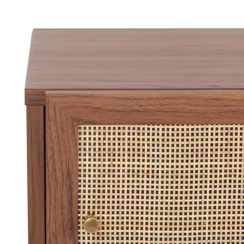 Table basse 2 portes Silvanna - Noyer/Naturel - Safavieh