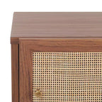 Table basse 2 portes Silvanna - Noyer/Naturel - Safavieh
