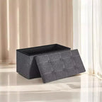 SONGMICS Banc de Rangement Ottoman avec Rangement, Repose-Pieds, Supporte jusqu'à 300 kg pour Chambre à Coucher, Salon