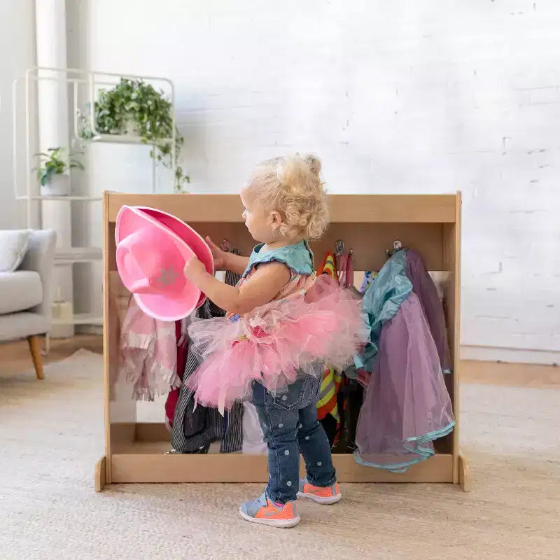 ECR4Kids Streamline Meuble de rangement à costumes pour tout-petits, meuble Montessori