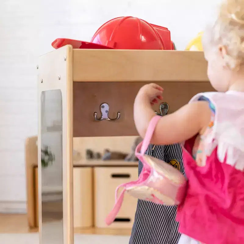 ECR4Kids Streamline Meuble de rangement à costumes pour tout-petits, meuble Montessori