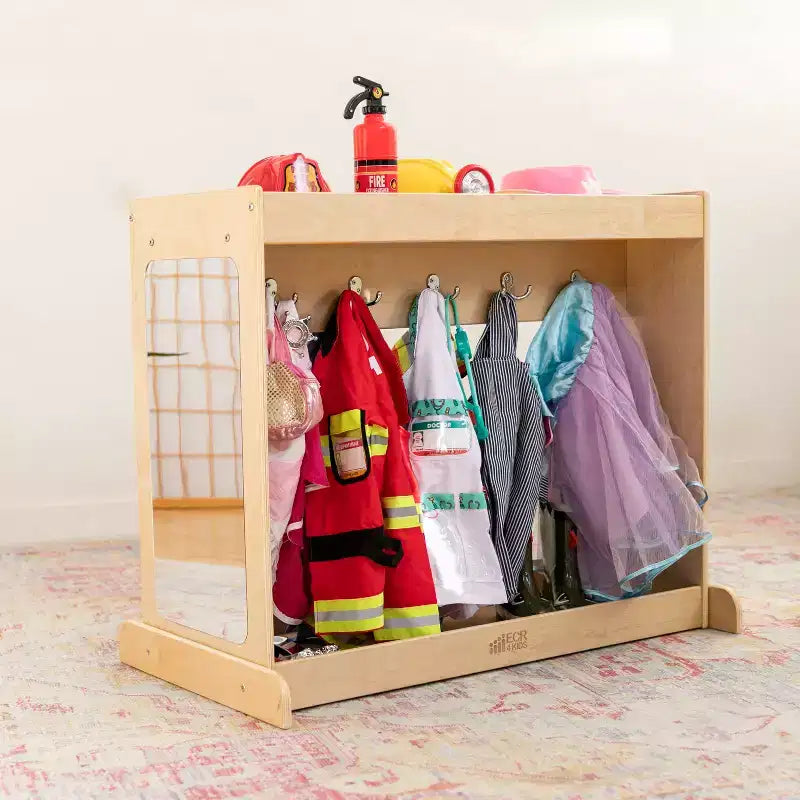 ECR4Kids Streamline Meuble de rangement à costumes pour tout-petits, meuble Montessori