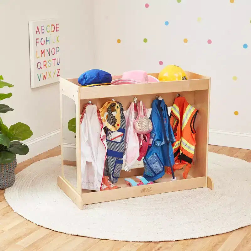 ECR4Kids Streamline Meuble de rangement à costumes pour tout-petits, meuble Montessori