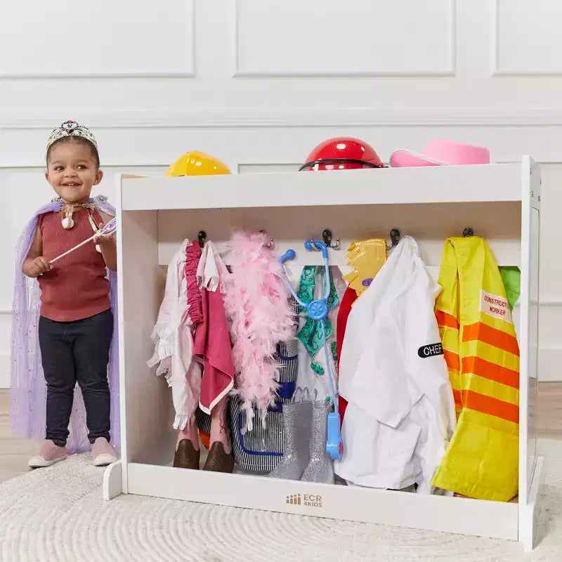 ECR4Kids Streamline Meuble de rangement à costumes pour tout-petits, meuble Montessori