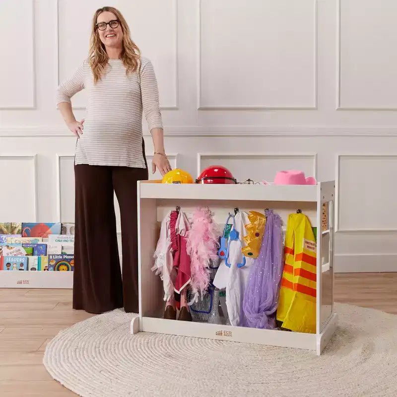 ECR4Kids Streamline Meuble de rangement à costumes pour tout-petits, meuble Montessori