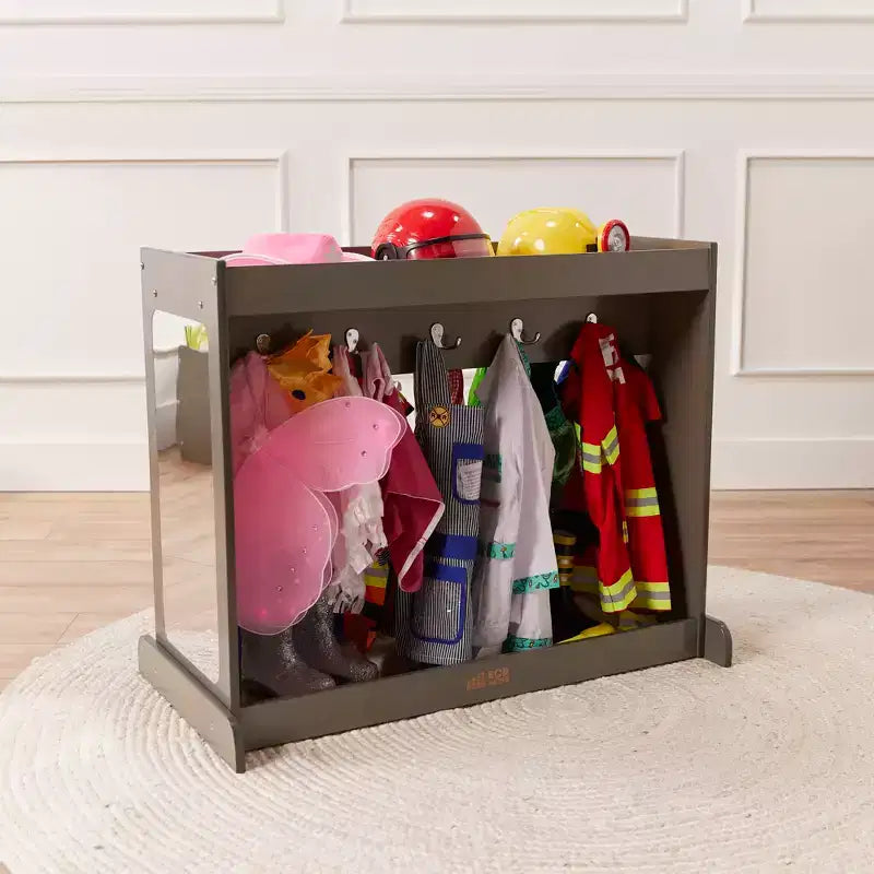 ECR4Kids Streamline Meuble de rangement à costumes pour tout-petits, meuble Montessori