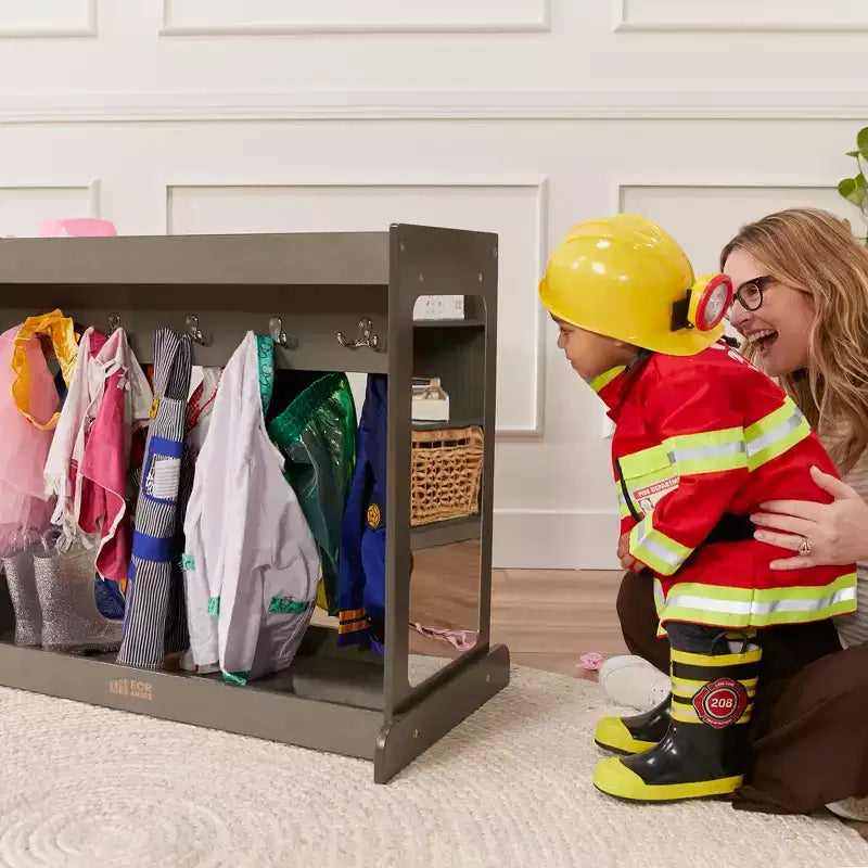 ECR4Kids Streamline Meuble de rangement à costumes pour tout-petits, meuble Montessori