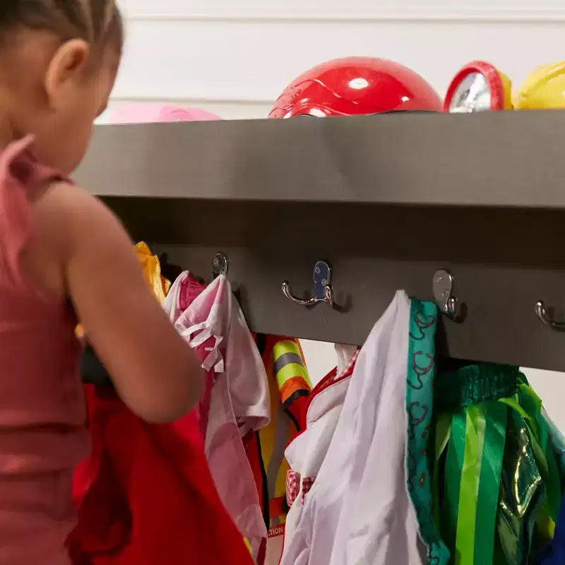ECR4Kids Streamline Meuble de rangement à costumes pour tout-petits, meuble Montessori