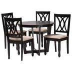 Baxton Studio Aggie, ensemble de 5 meubles de salle à manger modernes en bois