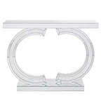 Tribesigns Modern 39-inch Mirrored Console Table with Sparkling Crystal Inlays