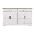 47.95 Sideboard Buffet Cabinet, Farmhouse Storage Cabinet With 2 Drawers And 4 Doors For Home Dining Living Room Kitchen