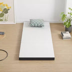 FDW Matelas pliable 4 pouces à triple pli en mousse à mémoire de forme, surmatelas portable pliable avec housse lavable pour le camping