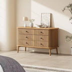 Commode à 6 tiroirs pour chambre à coucher, commode double