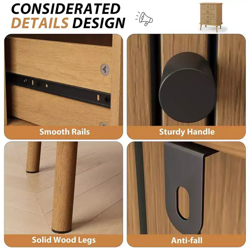 Commode à 6 tiroirs pour chambre à coucher, commode double