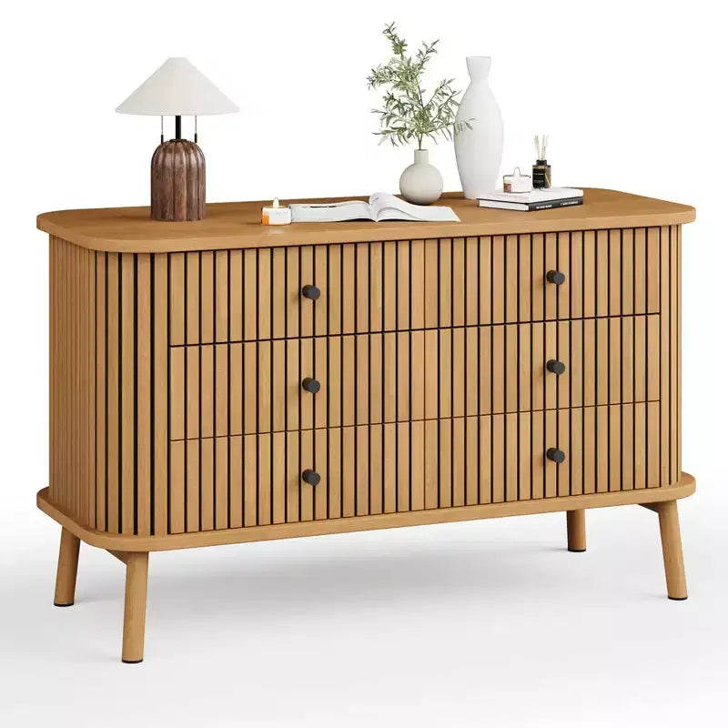 Commode à 6 tiroirs pour chambre à coucher, commode double