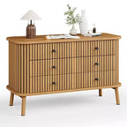 Commode à 6 tiroirs pour chambre à coucher, commode double