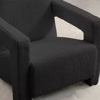 Hyleory Fauteuil d'appoint moderne, fauteuil crapaud en polaire d'agneau rembourré pour salon, salle de maquillage, chambre à coucher (lot de 2)