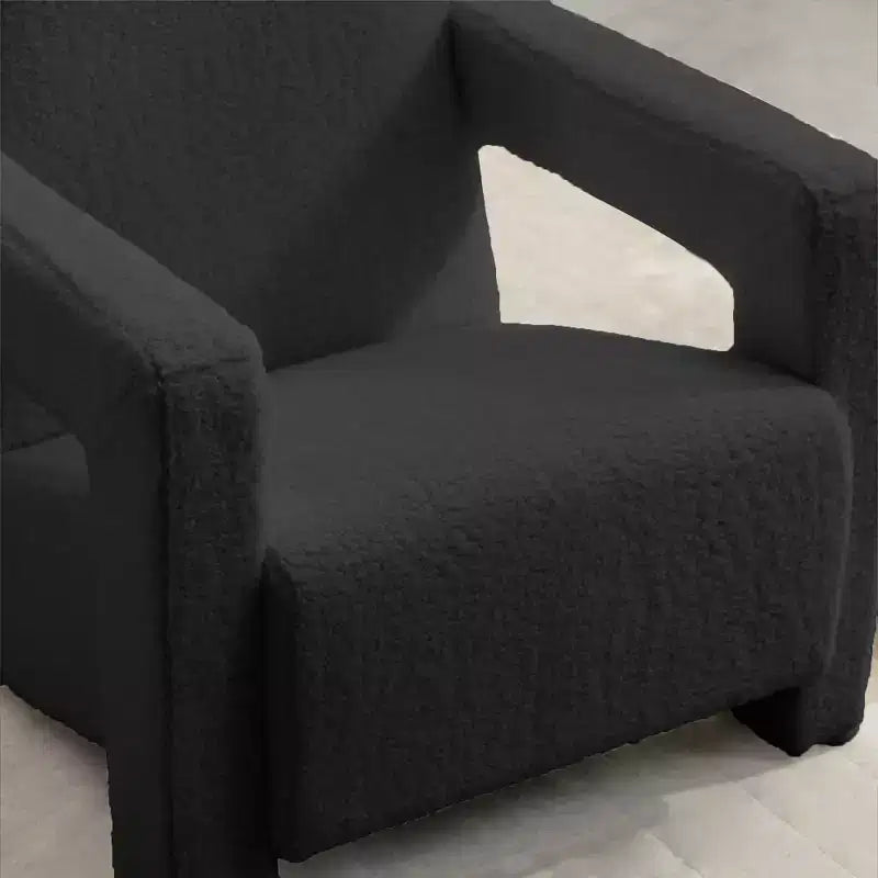 Hyleory Fauteuil d'appoint moderne, fauteuil crapaud en polaire d'agneau rembourré pour salon, salle de maquillage, chambre à coucher (lot de 2)