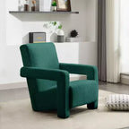 Hyleory Fauteuil d'appoint moderne, fauteuil crapaud en polaire d'agneau rembourré pour salon, salle de maquillage, chambre à coucher (lot de 2)