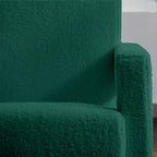 Hyleory Fauteuil d'appoint moderne, fauteuil crapaud en polaire d'agneau rembourré pour salon, salle de maquillage, chambre à coucher (lot de 2)