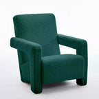 Hyleory Fauteuil d'appoint moderne, fauteuil crapaud en polaire d'agneau rembourré pour salon, salle de maquillage, chambre à coucher (lot de 2)