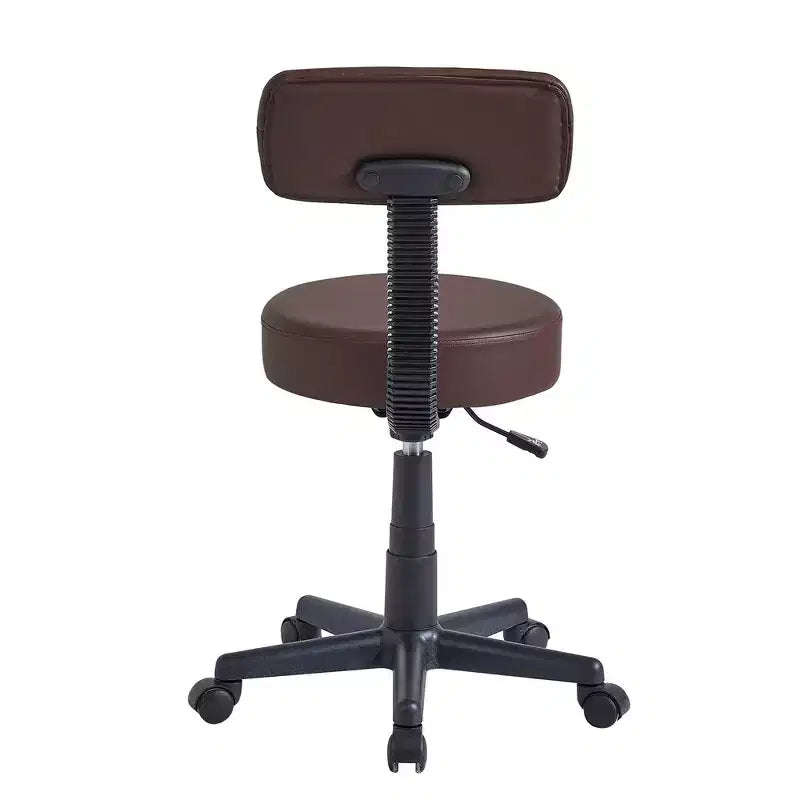 Tabouret roulant sans accoudoirs VECELO avec dossier pour garage, atelier, établi, salon