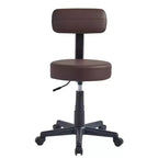 Tabouret roulant sans accoudoirs VECELO avec dossier pour garage, atelier, établi, salon