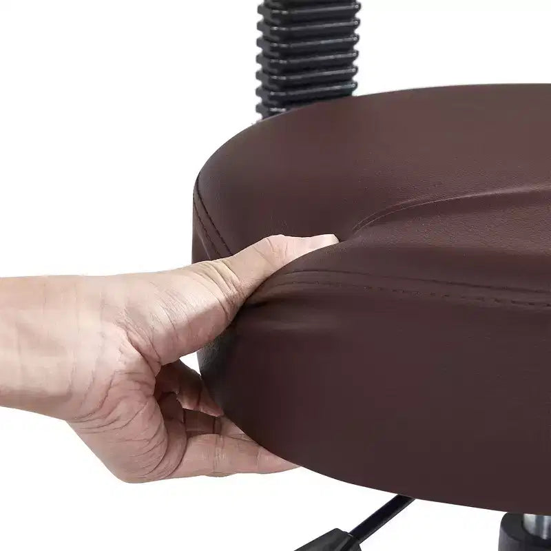 Tabouret roulant sans accoudoirs VECELO avec dossier pour garage, atelier, établi, salon