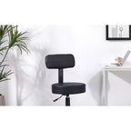 Tabouret roulant sans accoudoirs VECELO avec dossier pour garage, atelier, établi, salon