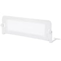 Costway 1/2 PCS 42 Toddler Foldable Bed Rail with Adjustable Safety Strap Bedrail Guard White