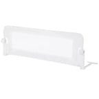 Costway 1/2 PCS 42 Toddler Foldable Bed Rail with Adjustable Safety Strap Bedrail Guard White