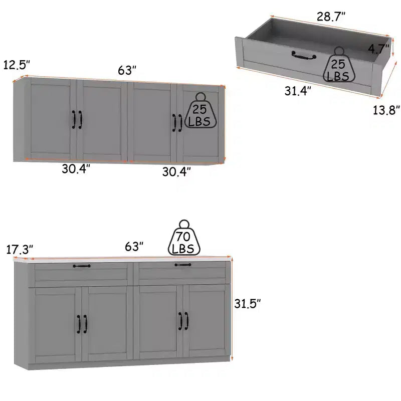 Armoire de rangement de cuisine séparée Famapy