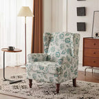 Fauteuil d'appoint en tissu Erommy, fauteuil moderne rembourré avec pieds massifs, fauteuil simple de loisir pour salon, chambre, lecture et studio