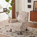 Fauteuil d'appoint en tissu Erommy, fauteuil moderne rembourré avec pieds massifs, fauteuil simple de loisir pour salon, chambre, lecture et studio