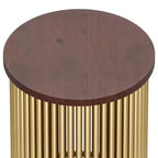 Table d'appoint Karl avec accents métalliques - WyndenHall
