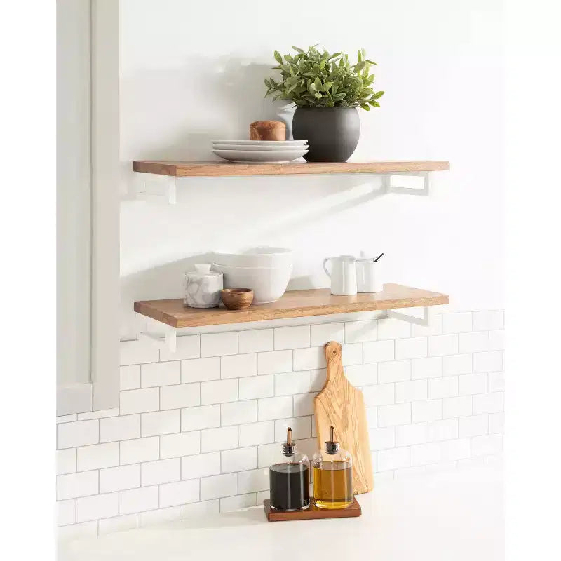 Étagère en bois Lankford 24 x 3 - Kate & Laurel All Things Decor