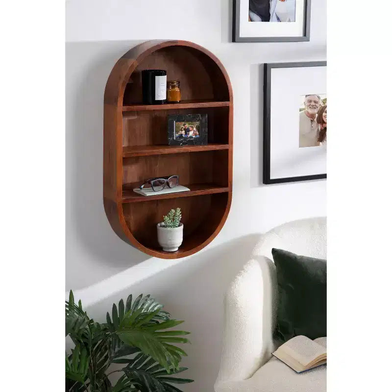 Étagère murale capsule en bois 16x28 Hutton de Kate & Laurel All Things Decor