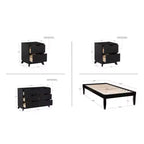 Commode et table de chevet Powell Pensy Twin Platform Bed