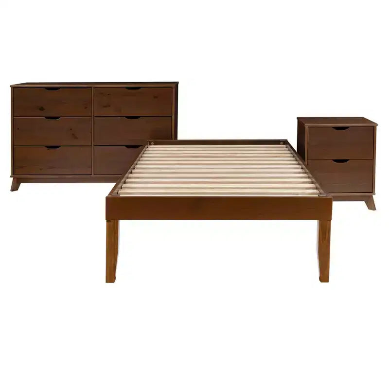 Commode et table de chevet Powell Pensy Twin Platform Bed