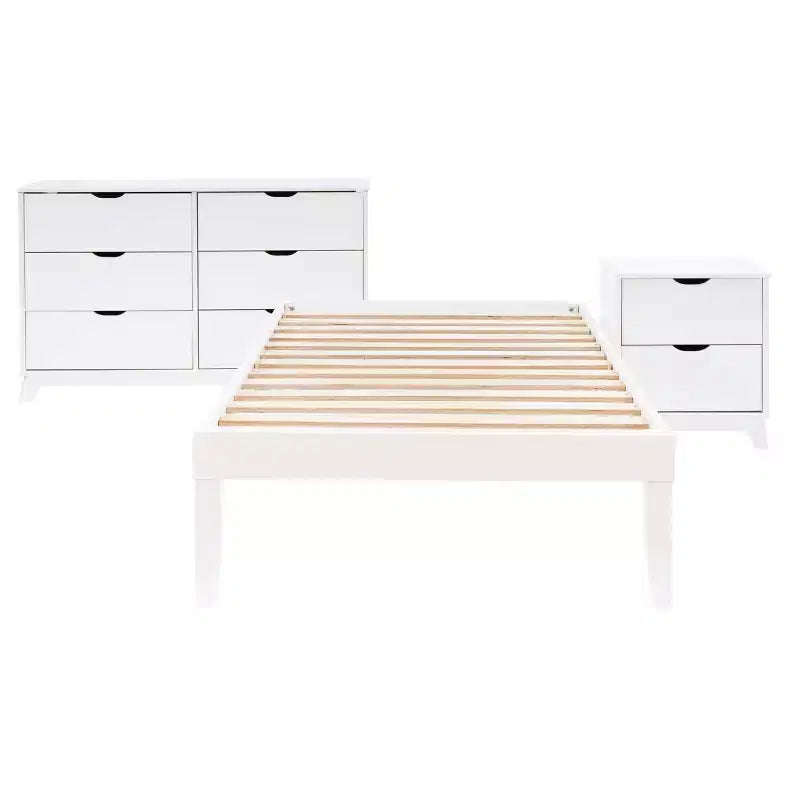 Commode et table de chevet Powell Pensy Twin Platform Bed
