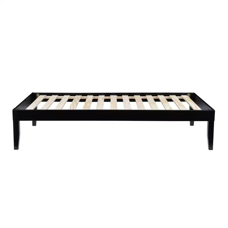 Lit plateforme jumeau et table de chevet Powell Pensy