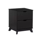 Lit plateforme jumeau et table de chevet Powell Pensy