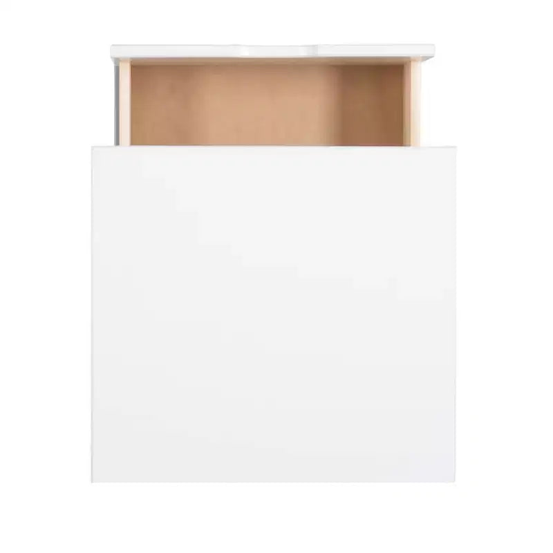Lit plateforme jumeau et table de chevet Powell Pensy