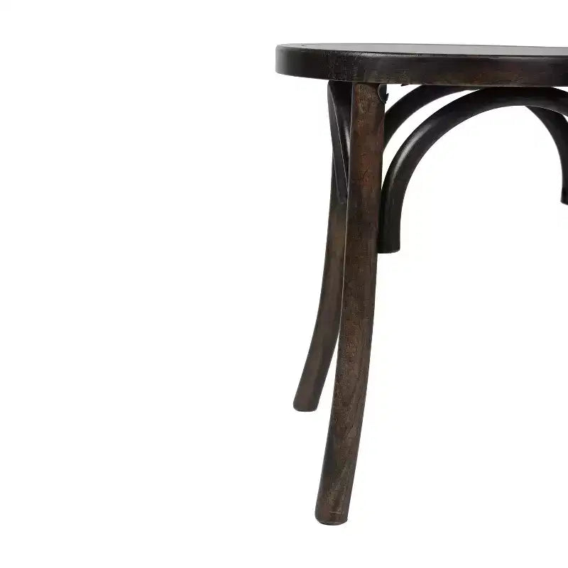 Flash Furniture Betsy Chaise de salle à manger empilable en bois massif de style Thonet de qualité commerciale – Lot de 2
