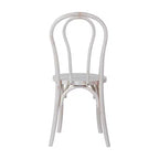 Flash Furniture Betsy Chaise de salle à manger empilable en bois massif de style Thonet de qualité commerciale – Lot de 2